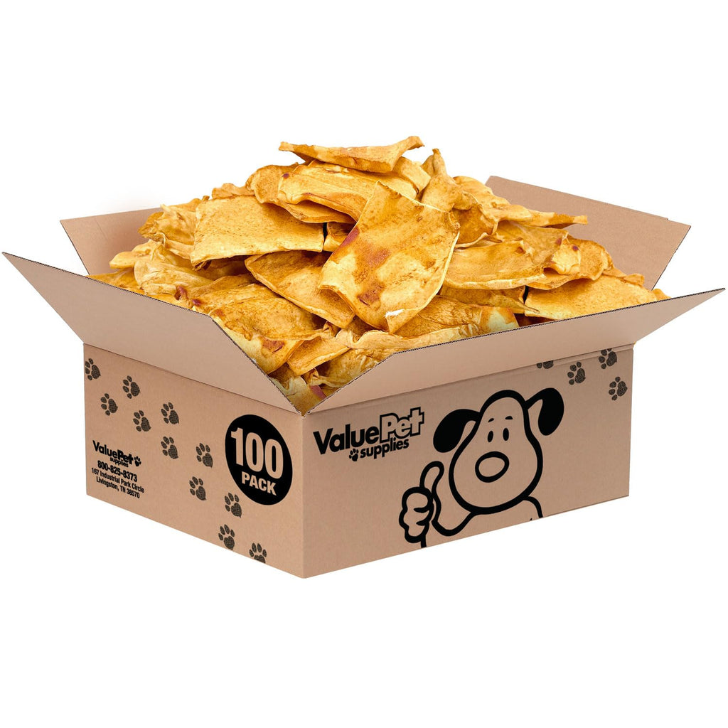 ValueBull USA Beef Rawhide Chips for Dogs, Chicken, 400 Count