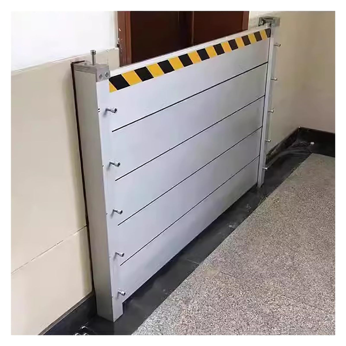 Reusable Aluminum Flood Barriers/Gates for Home Doors,2 4 6 8 10ft Long Flood Prevention Barrier Water Stopper Shield for Outside/Indoor/Garage Door/Basement/Pati,H 47.2in(120cm),L 9.5ft(290c