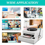 Custom Dog Tag Embosser Machine - 72 Character Capacity with 30 Aluminum Tags & PVC Cards - Effortlessly Create Personalized Dog Tags for Pets
