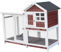Double-Storey Pet Villa with Pull-Out Tray for Indoor and Outdoor Use,