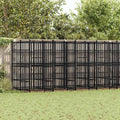 Dog Kennel, Heavy Duty Exercise Playpen, Lockable Gate, Black