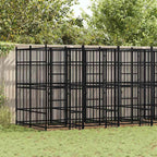 Steel Dog Kennel 138.9 ft Powder Coated Outdoor