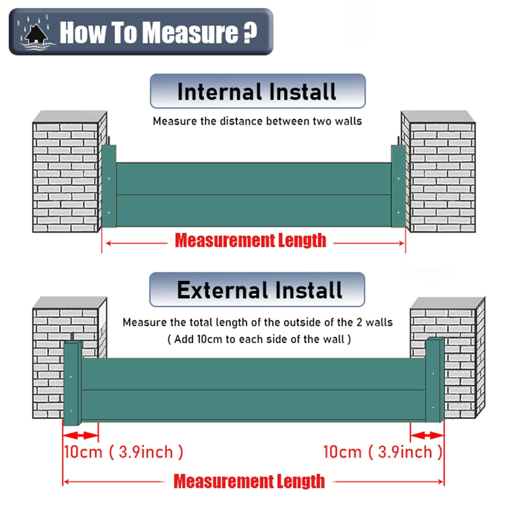 Detachable Anti Flood Gate 4.5ft High, Flood Control Barrier 21' 20' 19' 18' 17' 16' 15' 14' 13' 12' 11' 10' 9' 8' 7' 6' 5' 4', Flood Protection Baffle(Silver-L-9.8ft/117.6"/298.7cm)