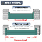 Detachable Anti Flood Gate 4.5ft High, Flood Control Barrier 21' 20' 19' 18' 17' 16' 15' 14' 13' 12' 11' 10' 9' 8' 7' 6' 5' 4', Flood Protection Baffle(Silver-L-9.8ft/117.6"/298.7cm)