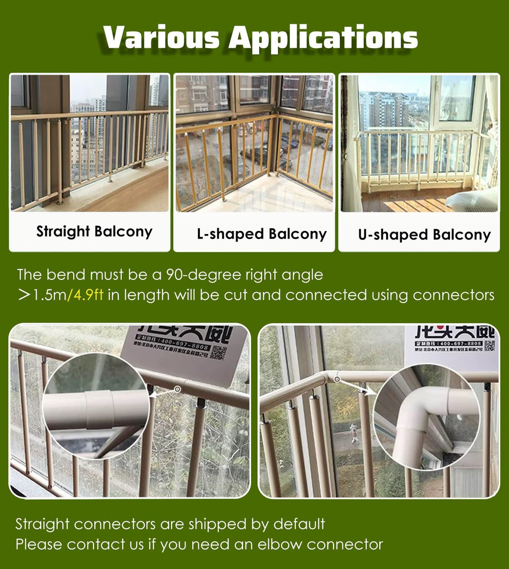 No-Drill Window Safety Bars for Kids, Cats & Dogs - Secure Home Protection, Adjustable, Easy Installation, Childproof Guardian, Pet Safety Gate