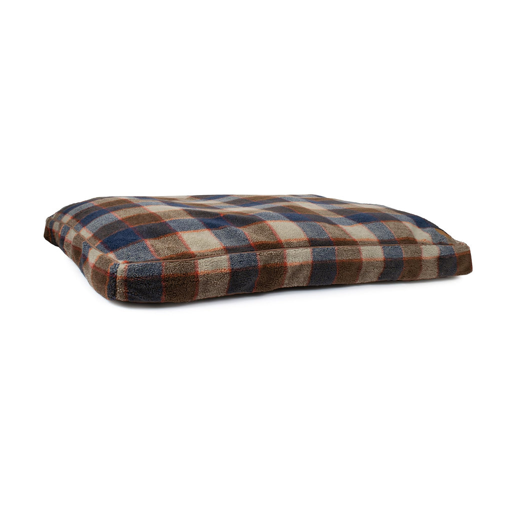 Pendleton Berber Dog Bed, Plush Pet Napper with Faux Suede Reverse and Removable Washable Cover, Rectangle Pet Bed, Large, Harding Tonal Natural
