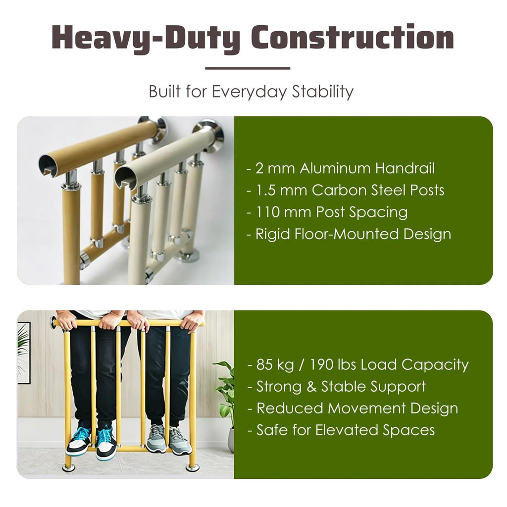 No-Drill Window Safety Bars for Kids, Cats & Dogs - Secure Home Protection, Adjustable, Easy Installation, Childproof Guardian, Pet Safety Gate