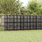 Steel Dog Kennel 138.9 ft Powder Coated Outdoor