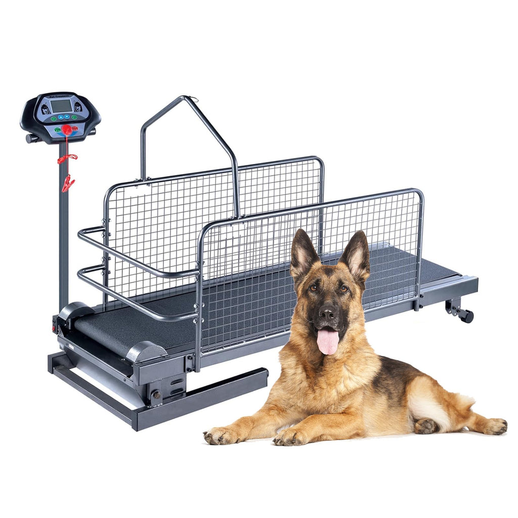 Large Medium Dogs Dog Treadmill,Pet Running Machine Exercise Equipment, LCD Display Scree,0.8-12 Km/H Speed,Indoor & Outdoor Training,Up 220LB