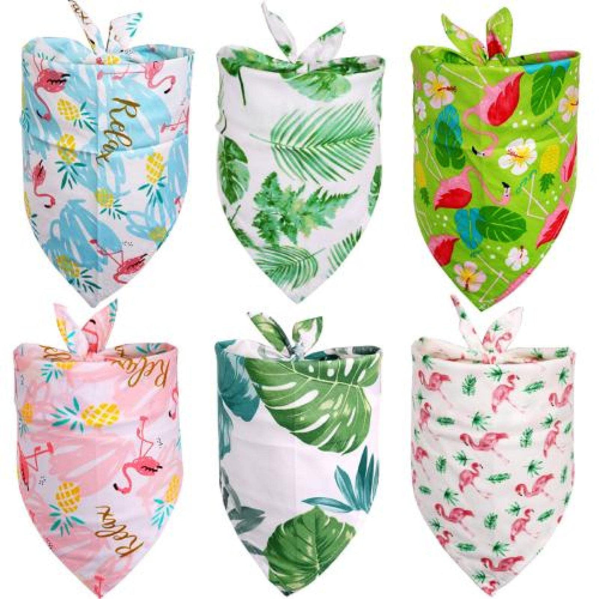 Bandanas For Dogs Dog Bandana Bulk Small Large Dog Bibs Scarf Cotton Pet Puppy Kerchief Summer Dog Accessories 100Pcs M