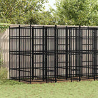 Heavy Duty Outdoor Dog Kennel Steel Playpen 189x75.6x78.7 in
