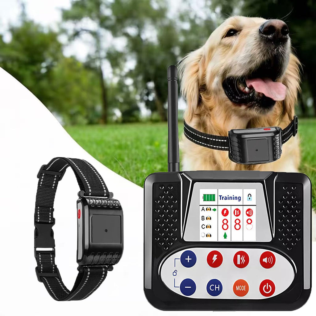 Wireless Dog Fence, 2026 Electric Dog Fence with Remote, Waterproof Training Collar Receiver, Vibration & Shock, Covers up to 856-Acre Pet Dog Fence Boundary Containment System,for4dogs