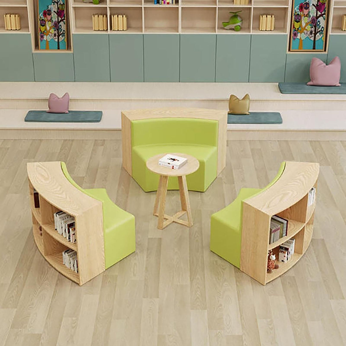 Curved Modular Reading Sofa , Freely Combined
