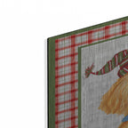 Luxe Metal Art 'Christmas Song Dogs E' by Jean Plout Metal Wall Art, 24" x 36"