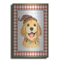 Luxe Metal Art 'Christmas Song Dogs E' by Jean Plout Metal Wall Art, 24" x 36"