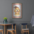 Luxe Metal Art 'Christmas Song Dogs E' by Jean Plout Metal Wall Art, 24" x 36"