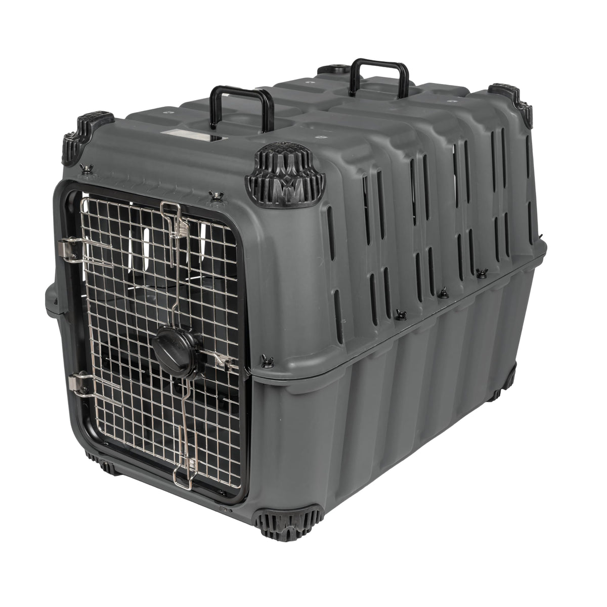 Mammoth Guardian Dog Kennel 36" Heavy Duty Travel & Outdoor Crate for Puppies, Small, Medium & Large Dogs, Secure 3 Bolt Lock, Adventure Ready for Hunting, Camping & Offroad – Gunmetal Gray