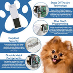 PlexiDor Performance Pet Doors Electronic Dog Door Large White Wall Mount