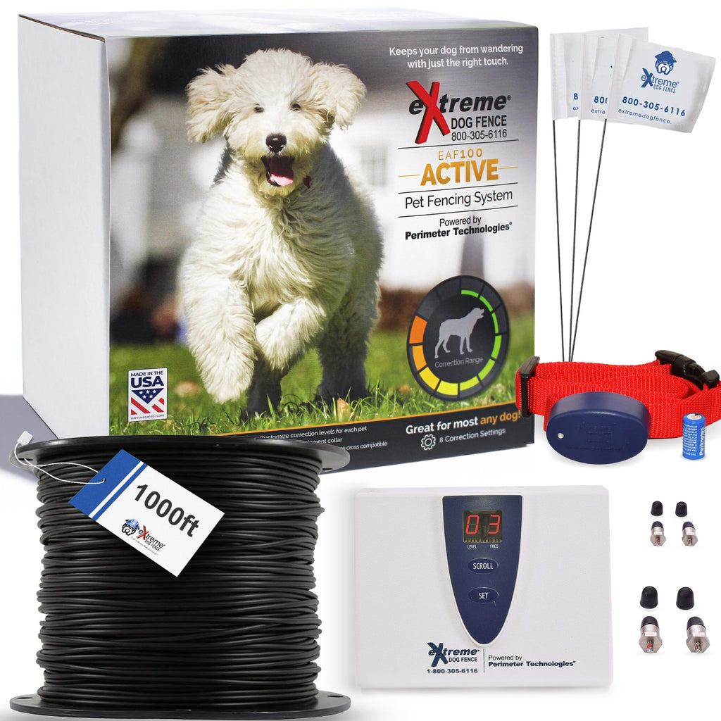 Underground Electric Dog Fence Kit, Standard, 1-Dog, 500 ft, DIY Install