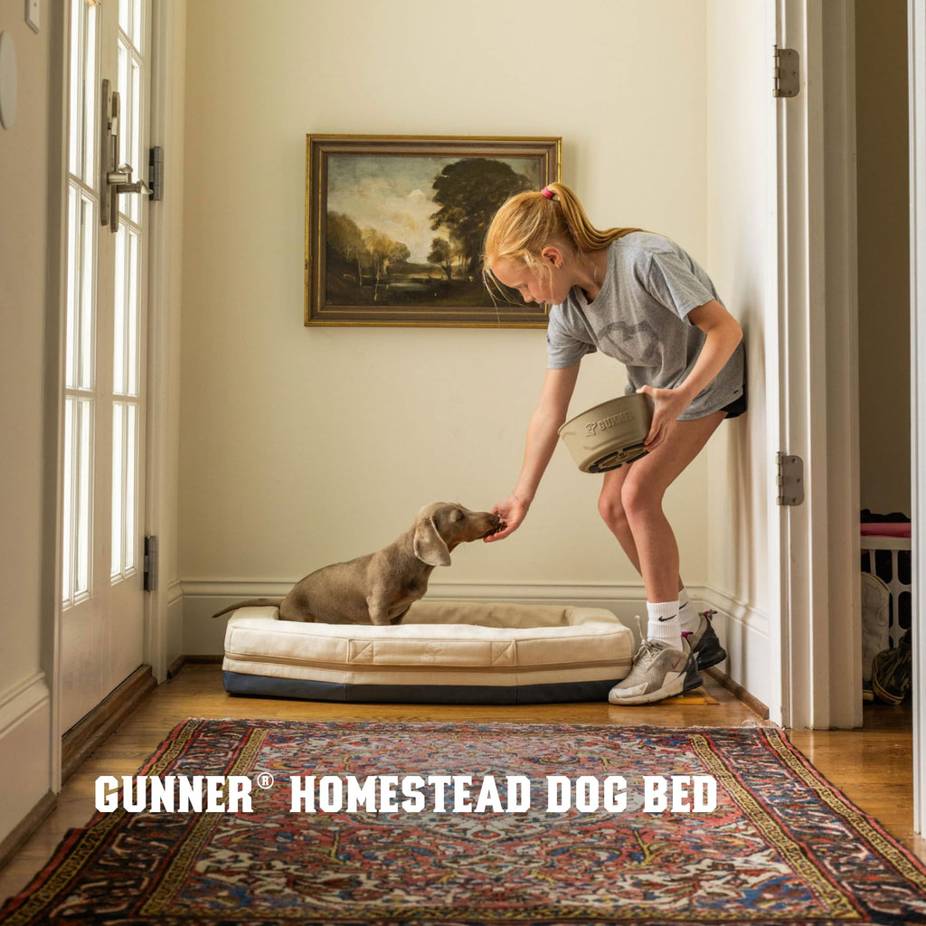 Homestead Dog Bed, Orthopedic Memory Foam, Oak, Washable Cover