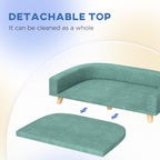 Pet Sofa Couch Bed with Washable Cushion for Large Dogs and Cats