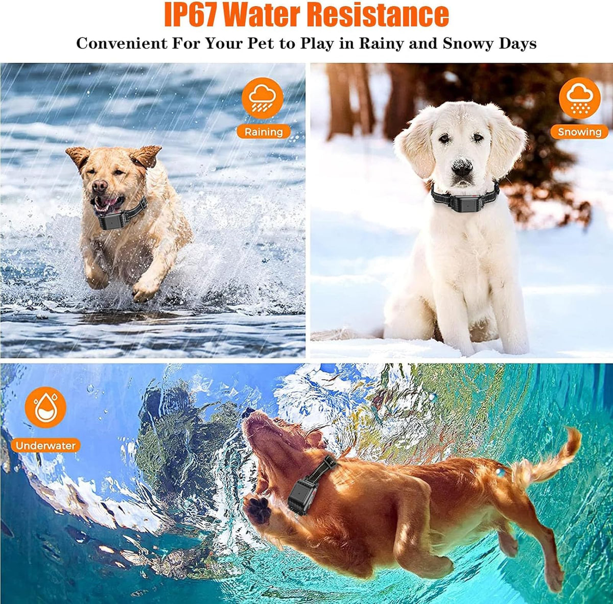 2in1 Wireless Dog Fence, Electric Dog Fence System with Remote Shock Training Collar, Adjustable Warning Strength & Range Sizes, Waterproof Rechargeable Receiver, Dog Boundary Container,for4dogs