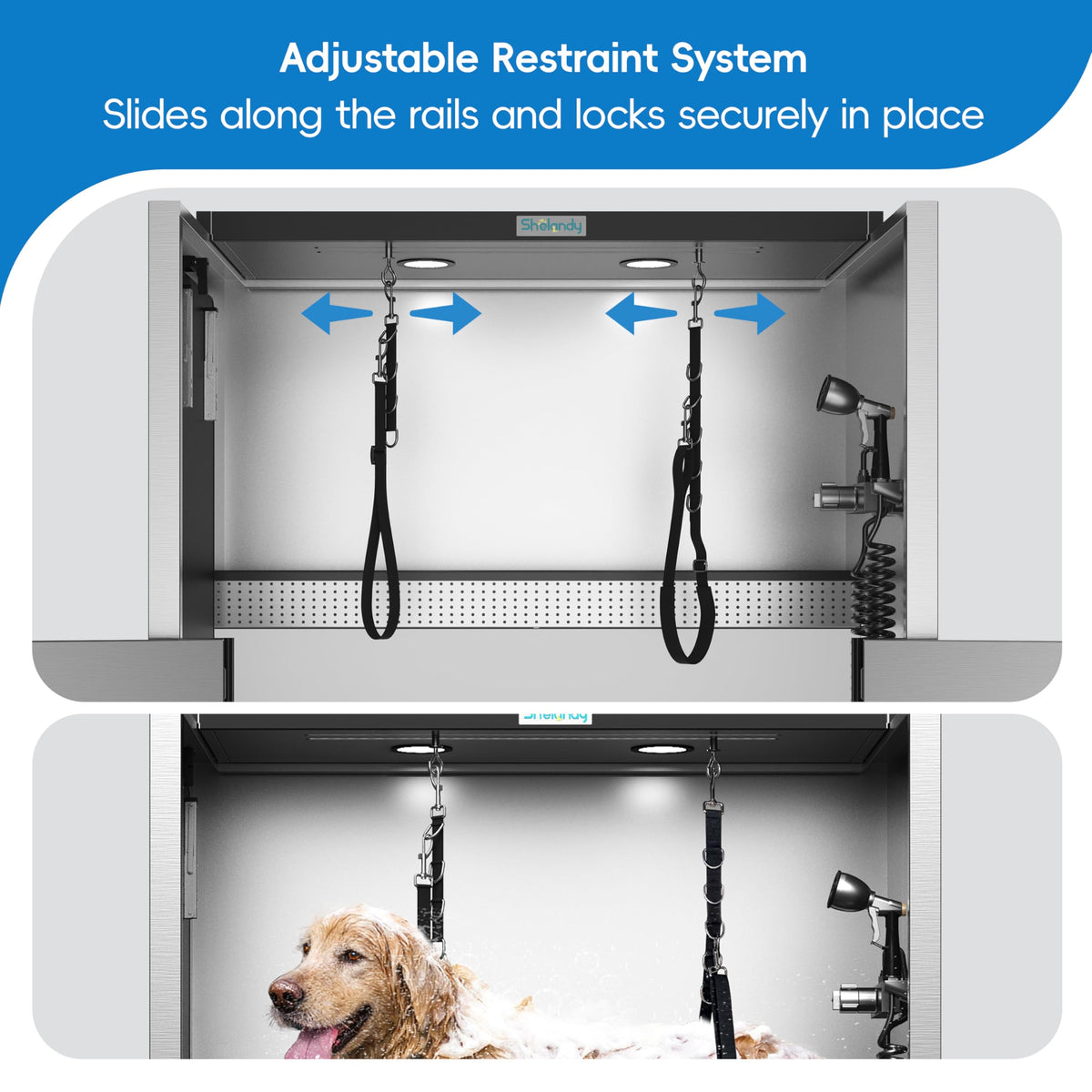 Premium Dog Wash Station Made of Heavy-Gauge One-Piece Construction