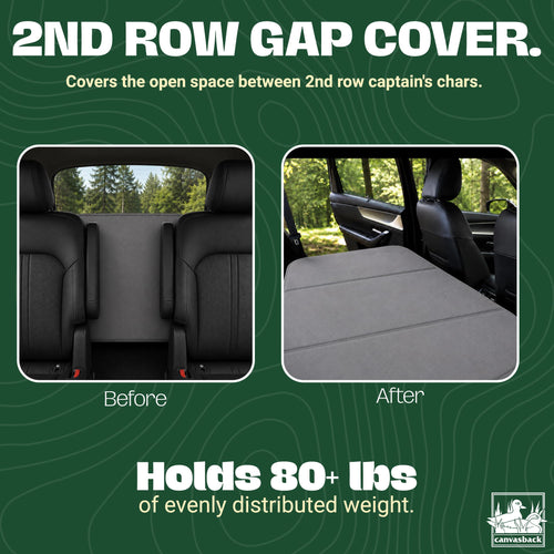 2nd Row Dog Car Seat Cover for Back Seat, Made in USA (Medium - Mocha)
