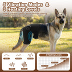 Dog Hip Brace with Heat & Vibration, Patent Pending（Female Dog, XXL)