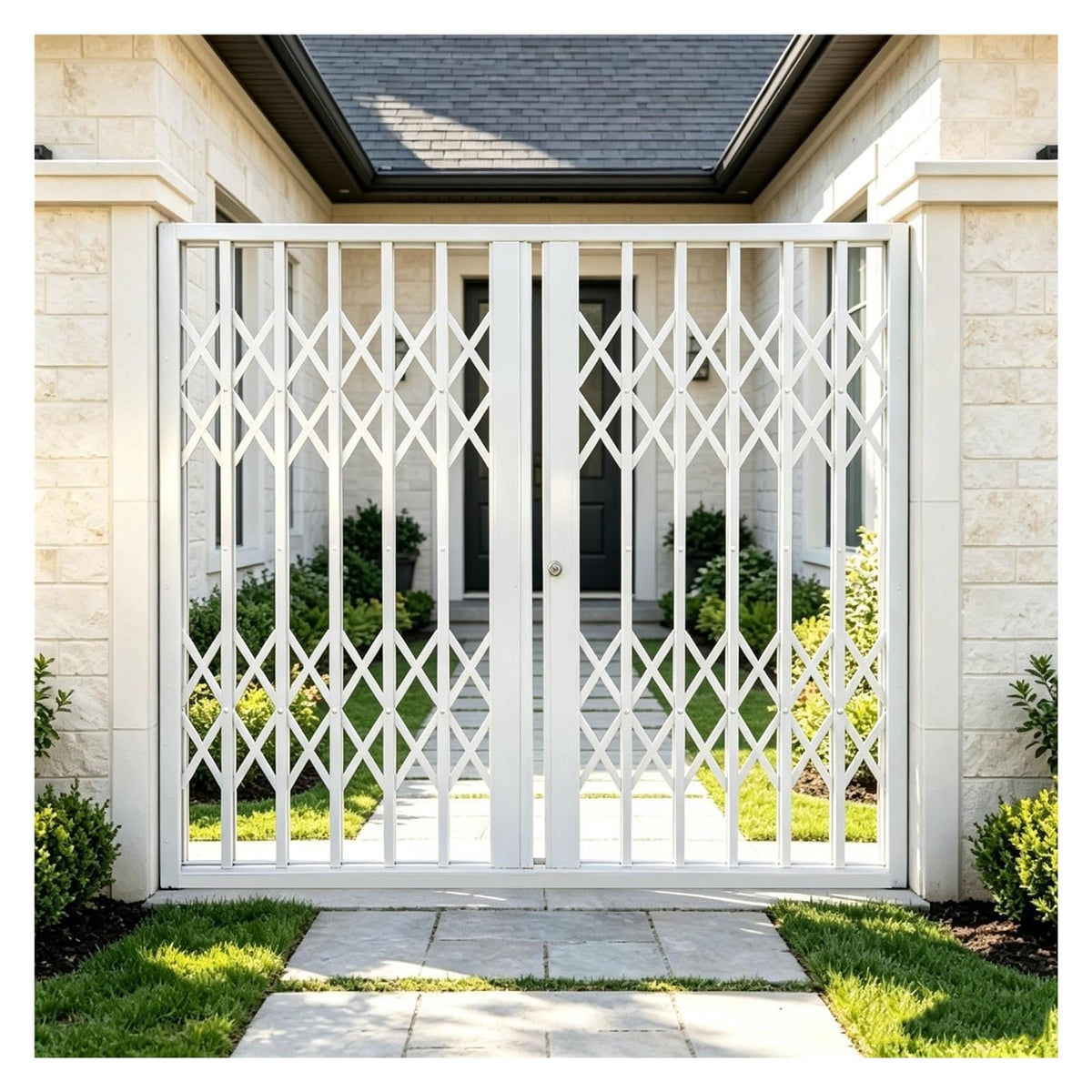 Oversized European Villa Retractable Security Gate, Retractable