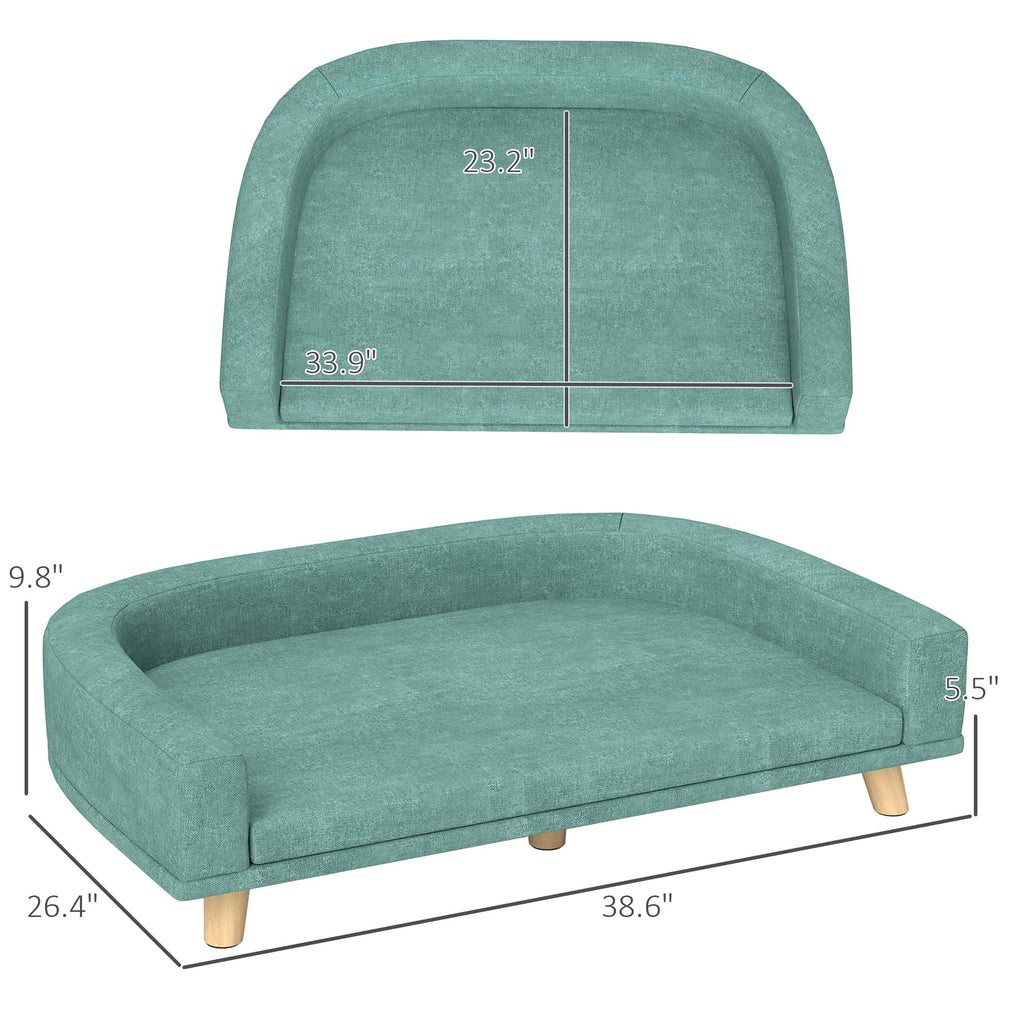 Pet Sofa Couch Bed with Washable Cushion for Large Dogs and Cats