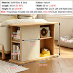 Couch Corner End Table with Removable Sisal Cat Scratcher Pad for Cats - Space-Saving Pet Furniture & Stylish Home Decor - Durable, Easy to Clean, Perfect for Small Spaces