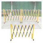 Retractable Folding Security Gate - Outdoor Scissor Door with Casters, Perfect for Schools, Traffic Control & Pet Safety, 150x600cm (59.1x236.2in)