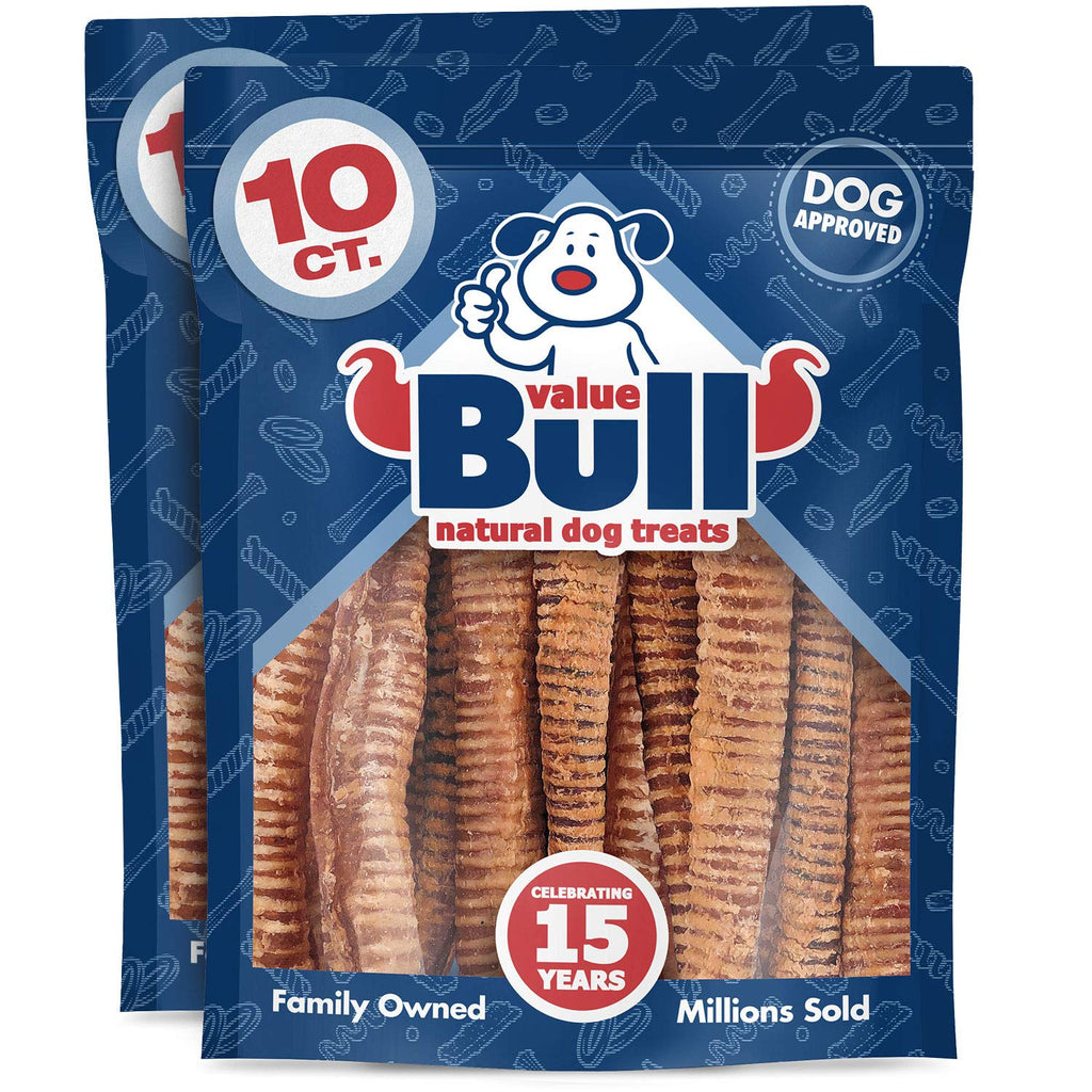ValueBull Beef Trachea Dog Chews 10-12 Inch, 40 Count
