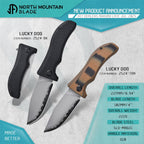 Lucky Dog Kick Stop Pocket Folding Knife (2524-BK)