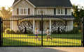 20x7ft Heavy-Duty Galvanized Metal Security Gate Deer Design