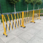 Retractable Folding Security Gate - Outdoor Scissor Door with Casters, Perfect for Schools, Traffic Control & Pet Safety, 150x600cm (59.1x236.2in)