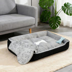 Large Dog Bed Soft Non-Slip Couch with Blanket