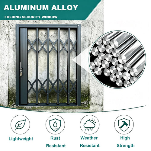 Anti Theft Heavy Duty Security Gate, Collapsible Retractable