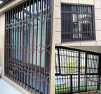 Retractable Folding Security Grill Gate for Windows – Durable, Space-Saving Safety Barrier, Child and Pet Proof, Easy Installation, Ideal for Home and Business Security