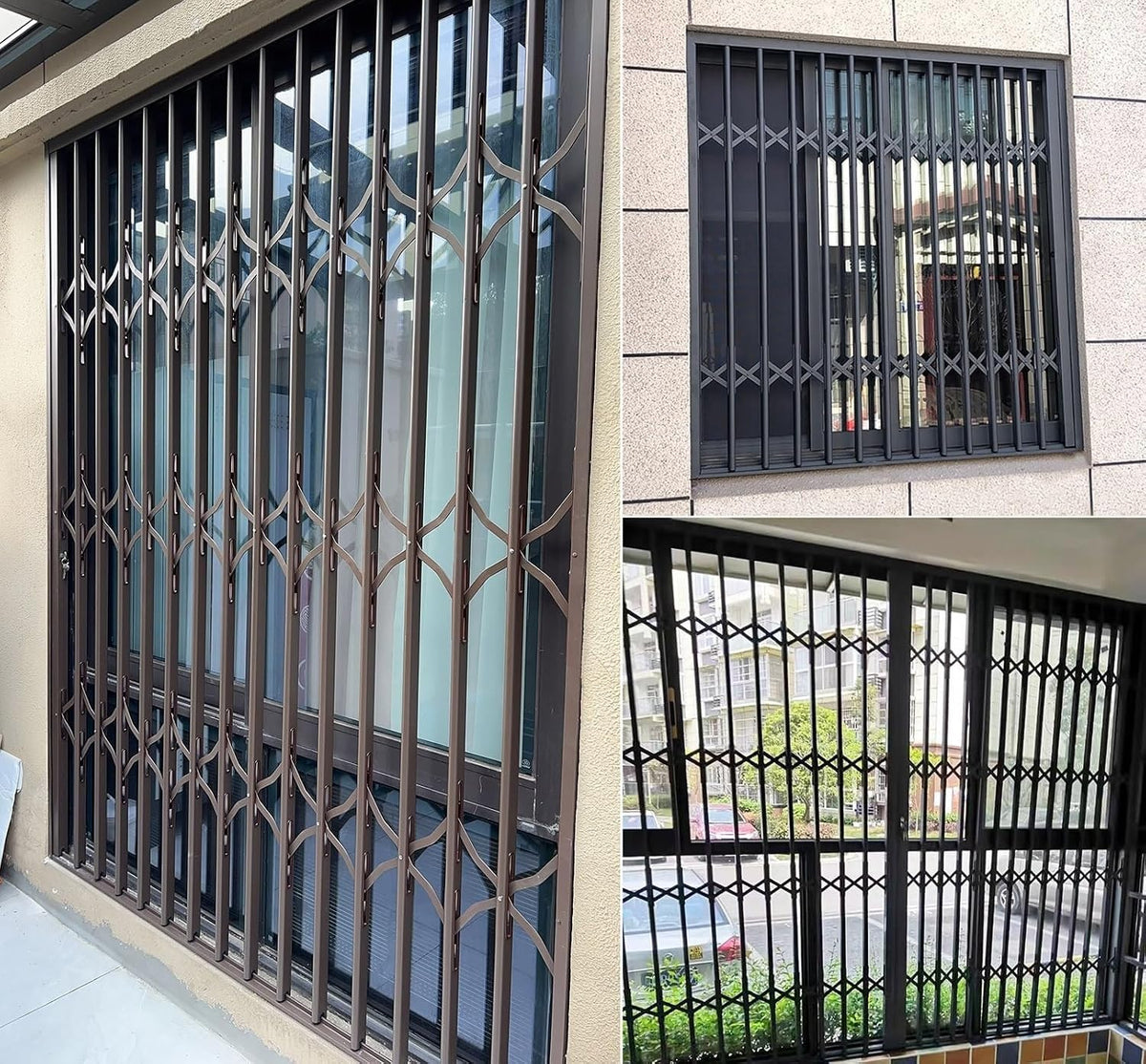 Retractable Folding Security Grill Gate for Windows – Durable, Space-Saving Safety Barrier, Child and Pet Proof, Easy Installation, Ideal for Home and Business Security
