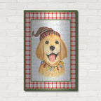 Luxe Metal Art 'Christmas Song Dogs E' by Jean Plout Metal Wall Art, 24" x 36"