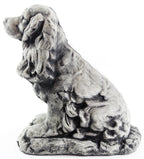 Dog Statue Cocker Spaniel Garden Statue Puppy Outdoor Cement Dog Figure Doggy Sculpture