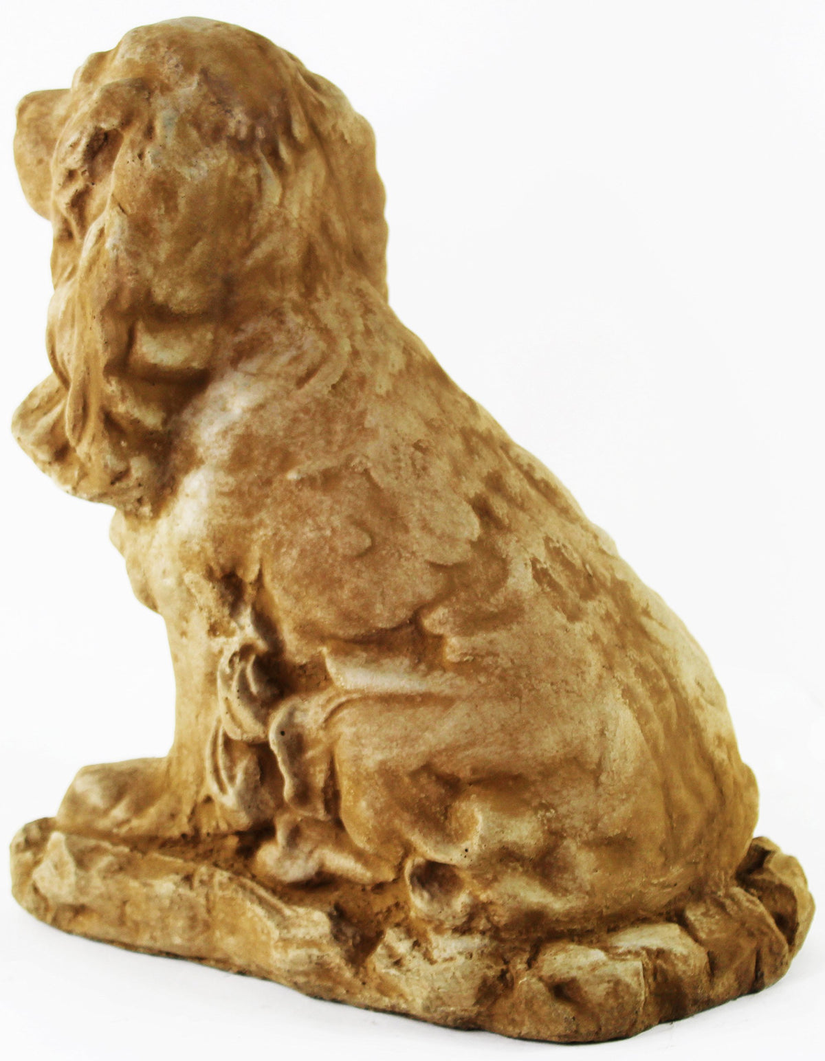 Cocker Spaniel Dog Statue Concrete Statuary Cement Yard Dogs