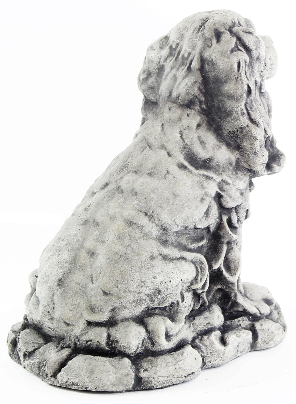 Dog Statue Cocker Spaniel Garden Statue Puppy Outdoor Cement Dog Figure Doggy Sculpture