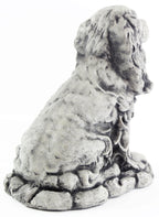 Dog Statue Cocker Spaniel Garden Statue Puppy Outdoor Cement Dog Figure Doggy Sculpture