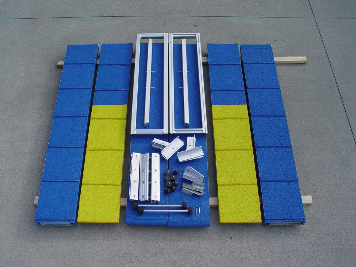 Dog Agility Dog Walk, Aluminum Alloy, All-Weather, Non-Rust, Competition Size: 12’ with Rubber Surface