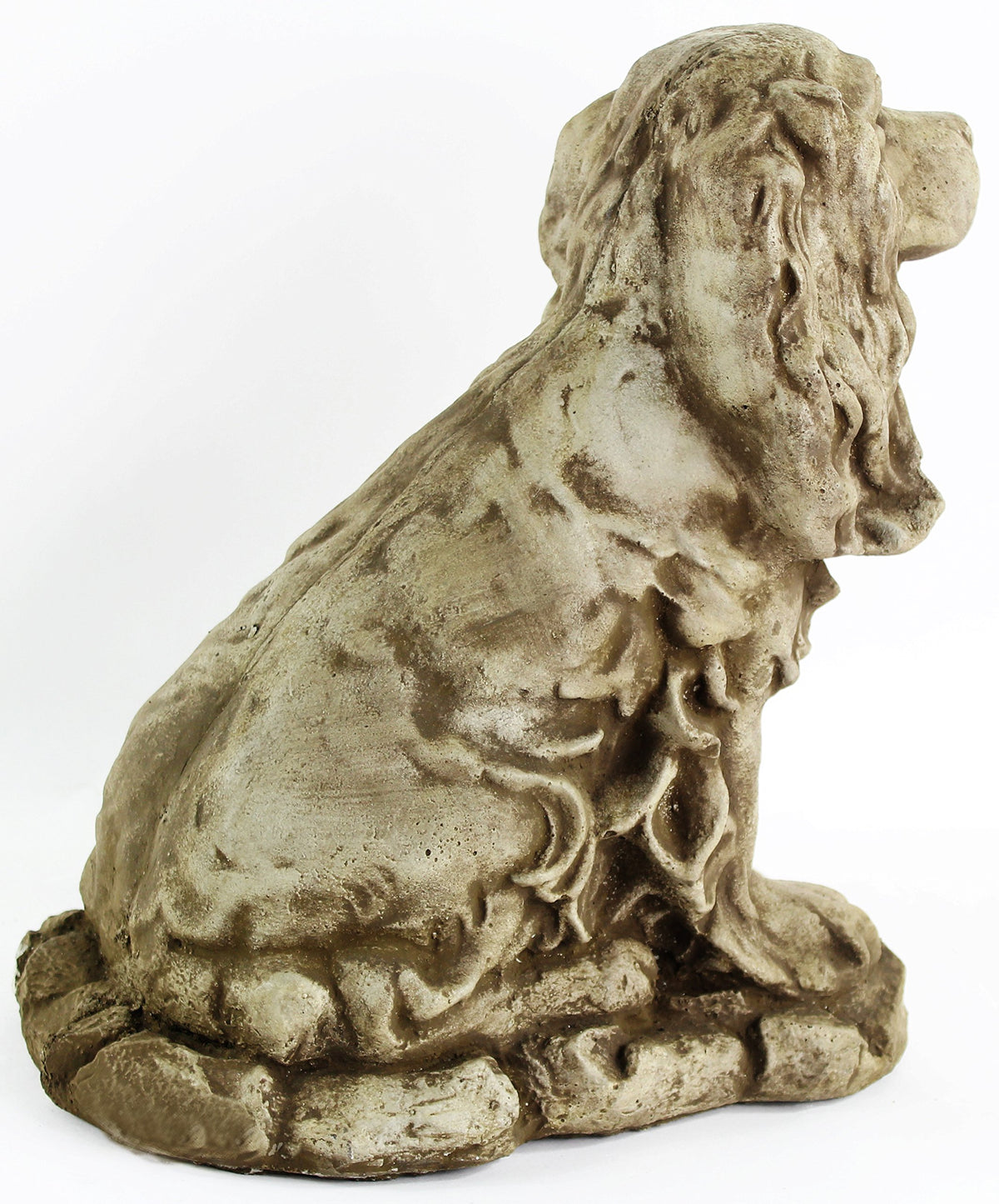 Dog Statue Cocker Spaniel Outdoor Garden Statues Puppy Cement Dog Figure Doggy Sculpture
