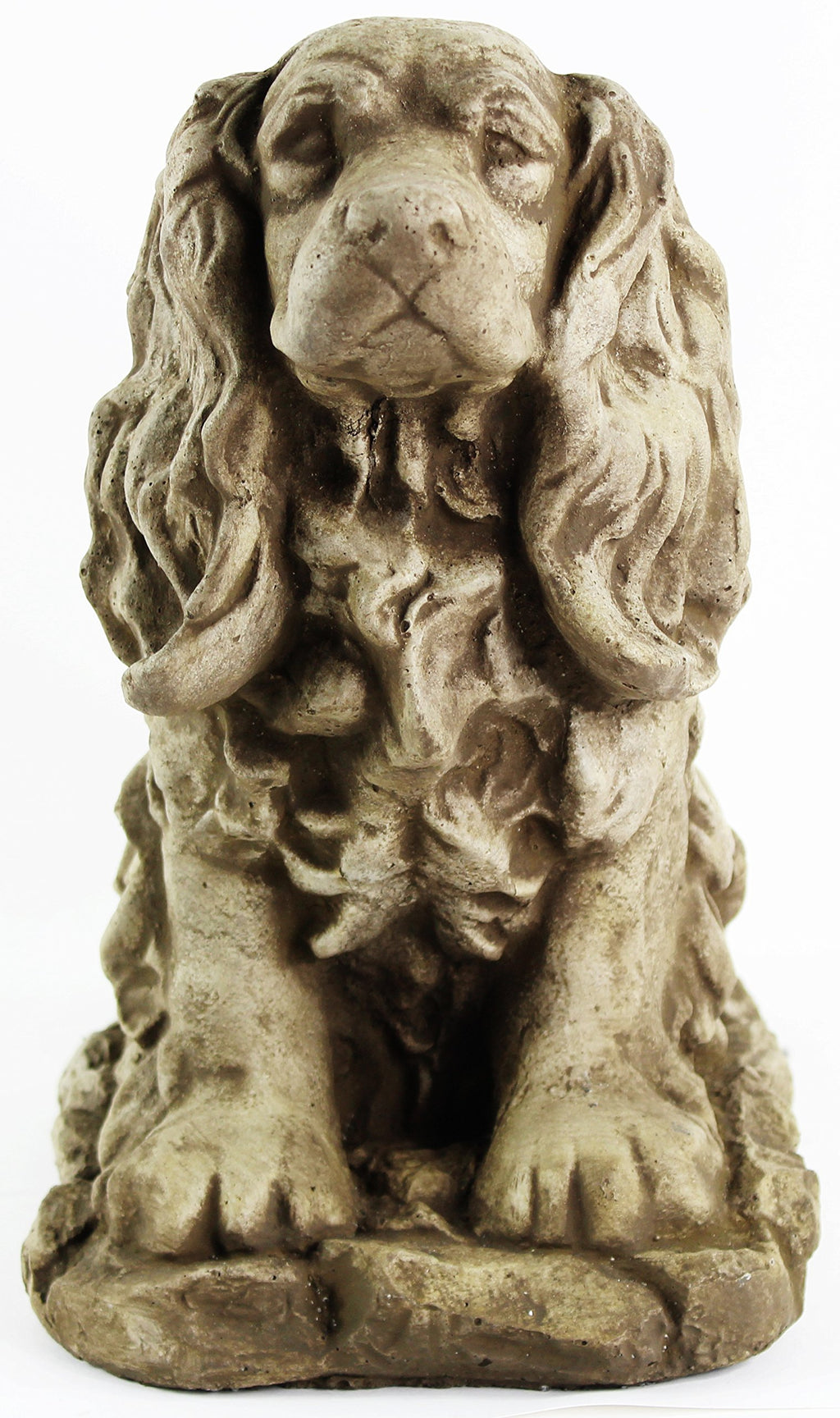 Dog Statue Cocker Spaniel Outdoor Garden Statues Puppy Cement Dog Figure Doggy Sculpture