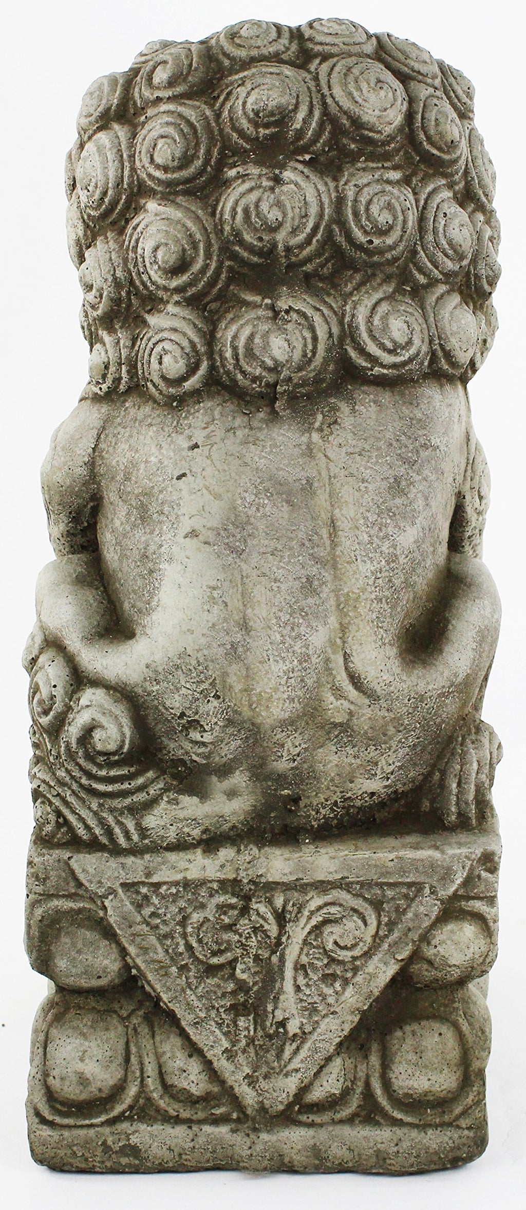 Foo Dog Pair Garden Statues Concrete Asian Sculpture